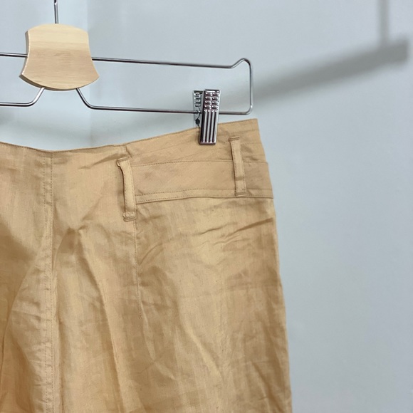 High Waisted Linen Pants in Dulce de Leche - Picture 12 of 16